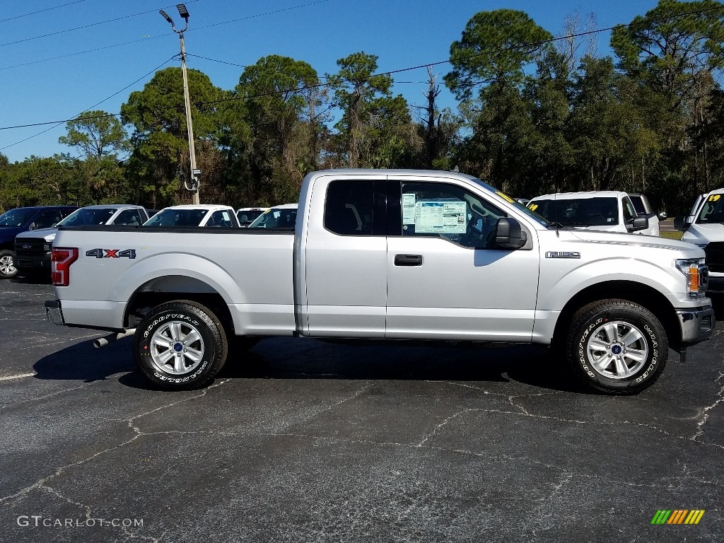 Ingot Silver 2019 Ford F150 XLT SuperCab 4x4 Exterior Photo #131403033