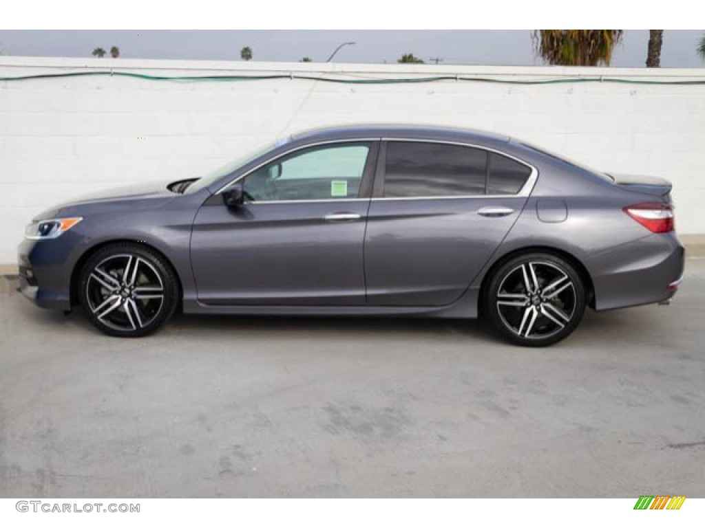 2016 Accord Sport Sedan - Modern Steel Metallic / Black photo #13