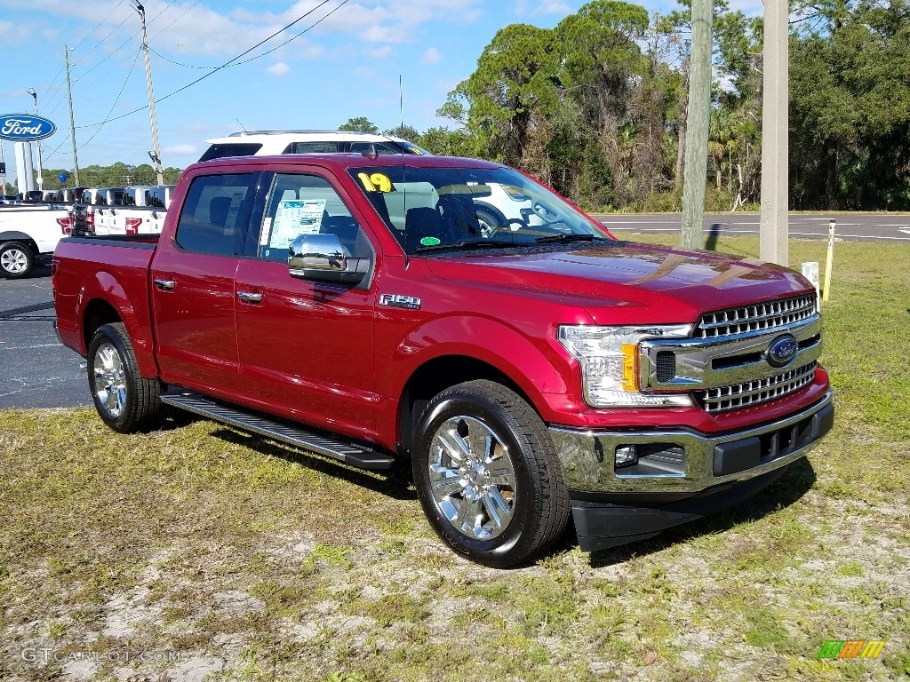 Ruby Red 2019 Ford F150 XLT SuperCrew Exterior Photo #131404344