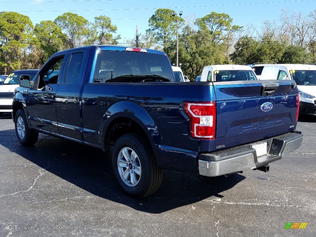 2019 F150 XLT SuperCab - Blue Jeans / Earth Gray photo #3