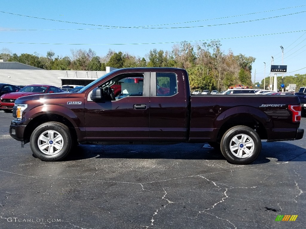 2019 F150 XL SuperCab - Magma Red / Earth Gray photo #2