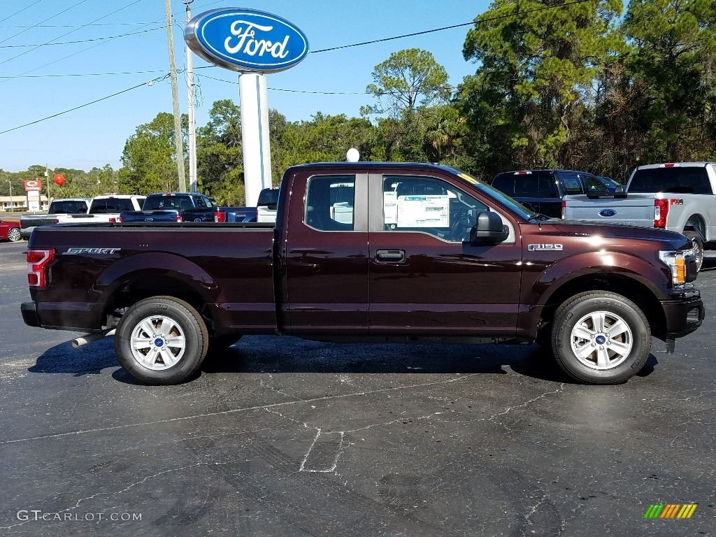 2019 F150 XL SuperCab - Magma Red / Earth Gray photo #6