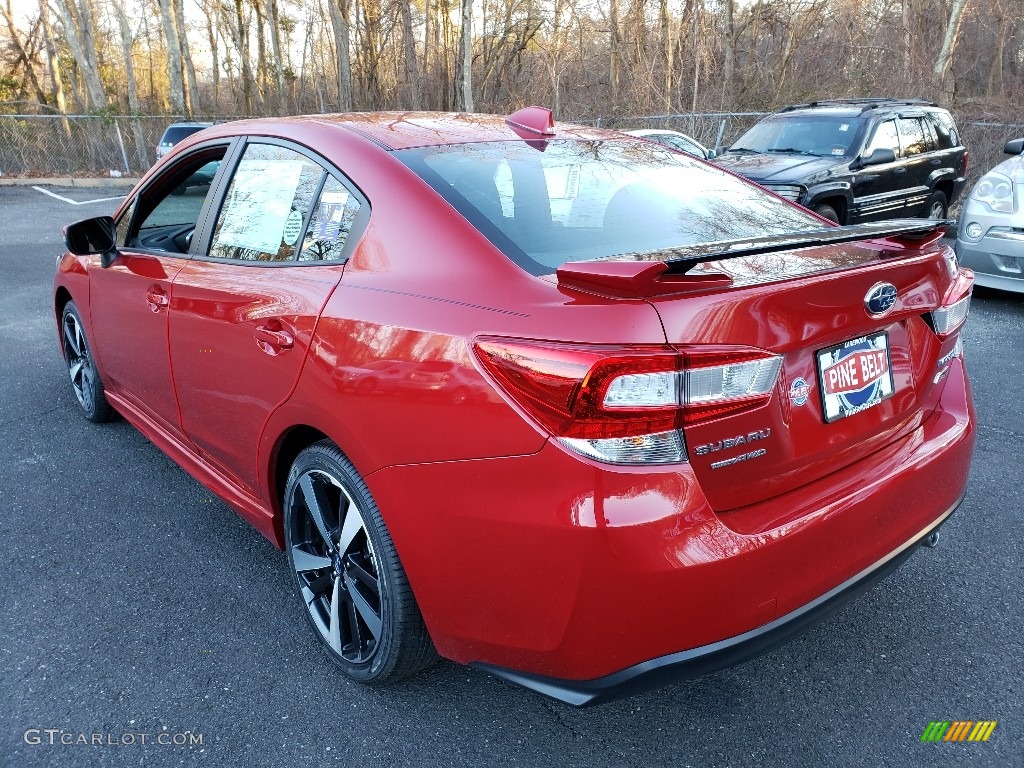 2019 Impreza 2.0i Sport 4-Door - Lithium Red Pearl / Black photo #4