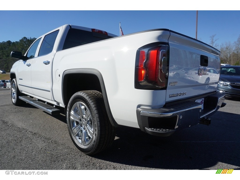 2018 Sierra 1500 SLT Crew Cab 4WD - Summit White / Cocoa/­Dune photo #14