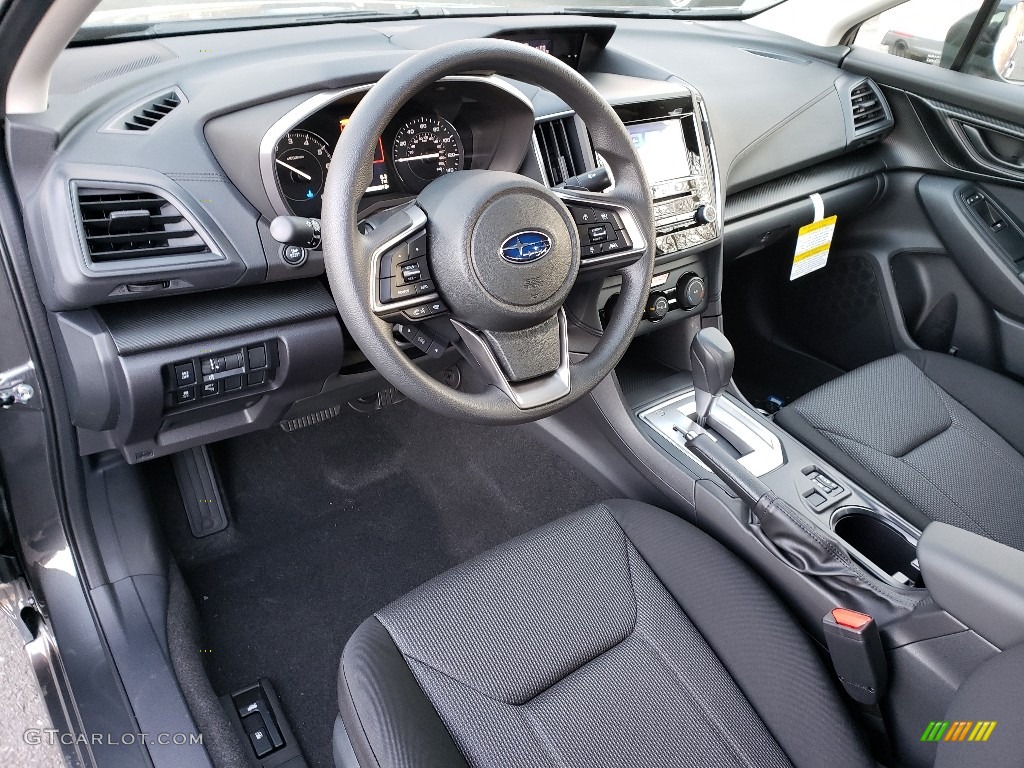 Black Interior 2019 Subaru Impreza 2.0i Premium 4-Door Photo #131407200