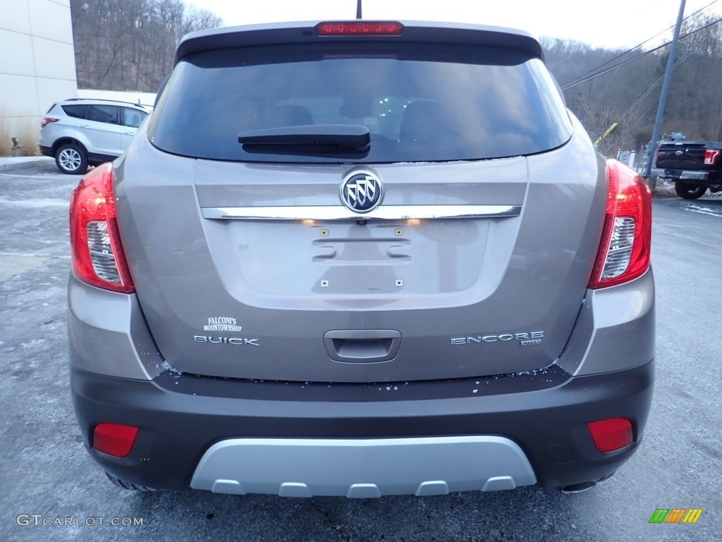 2014 Encore Leather AWD - Deep Espresso Brown Metallic / Saddle photo #3