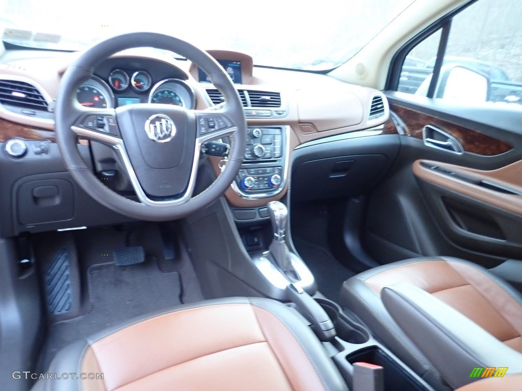 2014 Encore Leather AWD - Deep Espresso Brown Metallic / Saddle photo #18