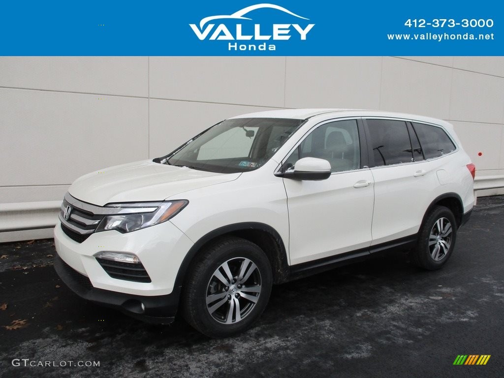 White Diamond Pearl Honda Pilot