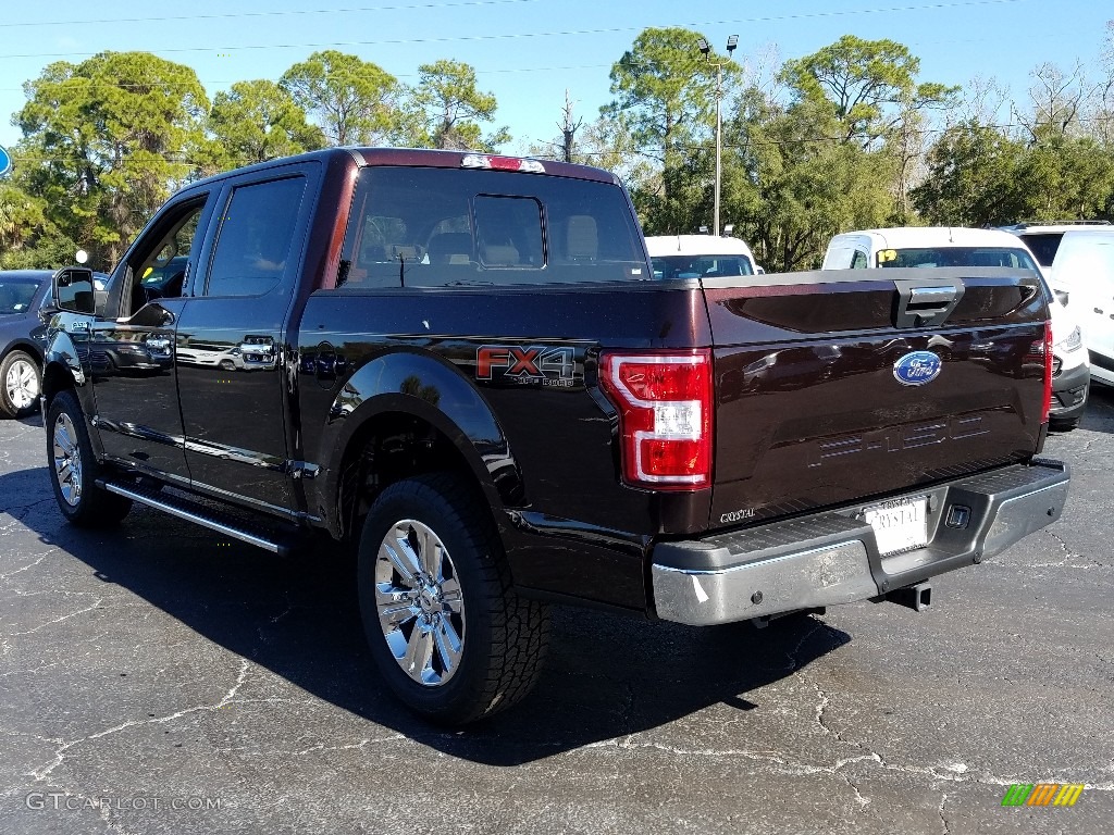 2018 F150 XLT SuperCrew 4x4 - Magma Red / Light Camel photo #3