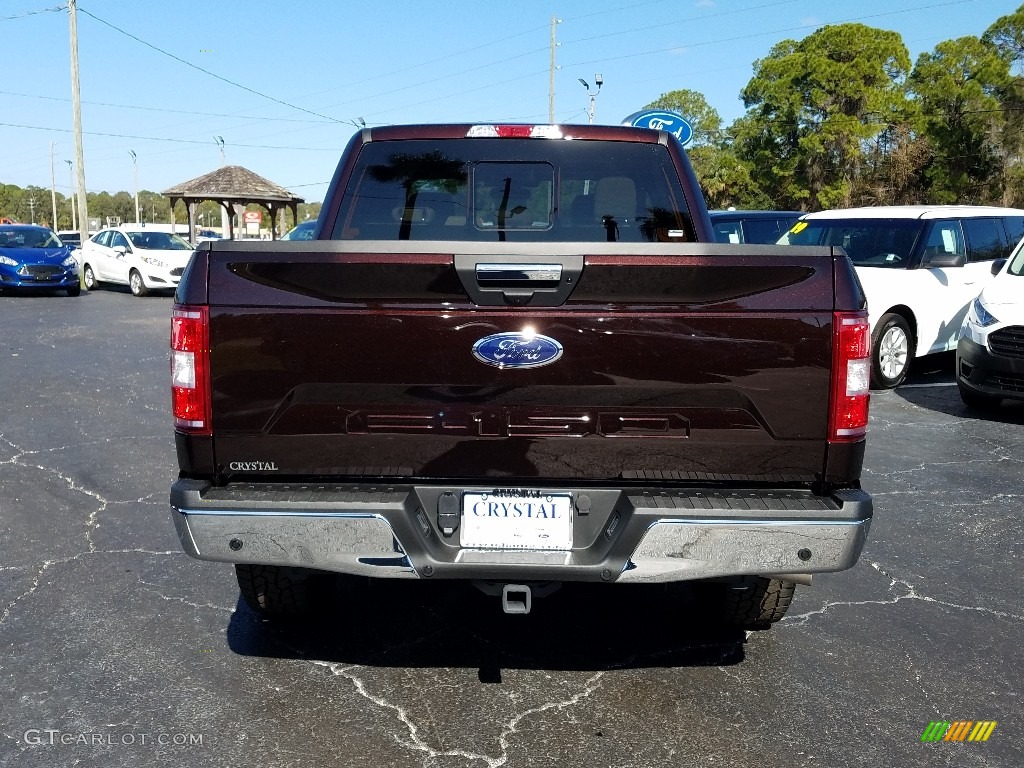 2018 F150 XLT SuperCrew 4x4 - Magma Red / Light Camel photo #4