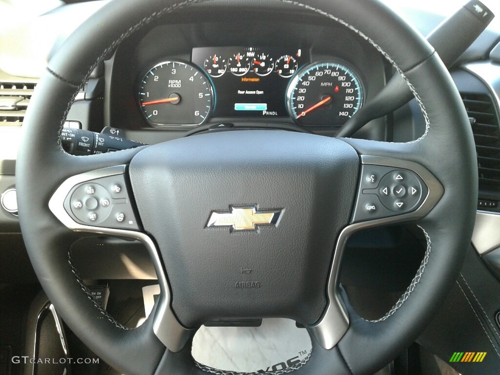 2019 Chevrolet Tahoe Premier 4WD Jet Black/Mahogany Steering Wheel Photo #131410857