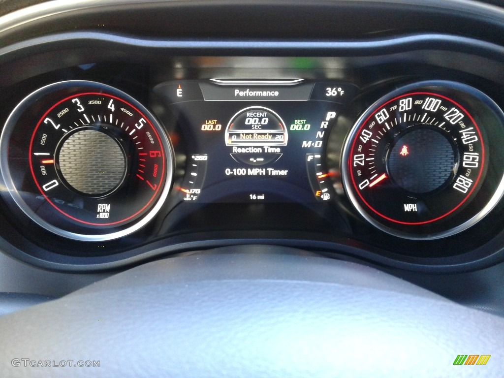 2019 Dodge Challenger R/T Scat Pack Widebody Gauges Photo #131411013