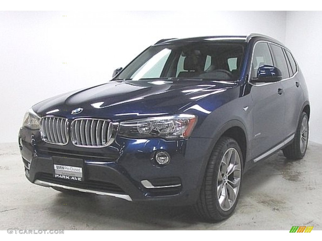 2016 X3 xDrive28i - Deep Sea Blue Metallic / Mocha photo #1