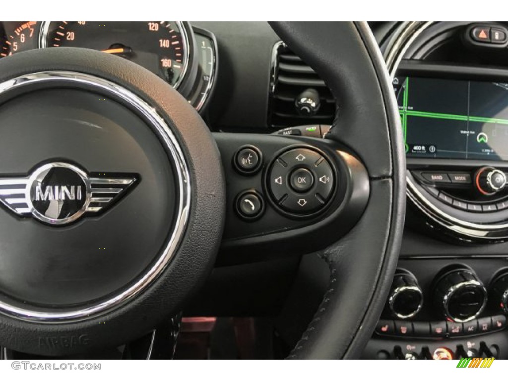 2019 Mini Clubman Cooper Carbon Black Steering Wheel Photo #131413686