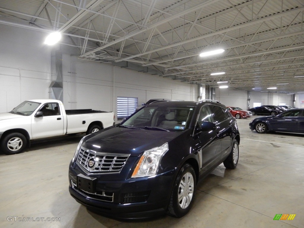 2014 SRX Luxury AWD - Sapphire Blue Metallic / Shale/Brownstone photo #1
