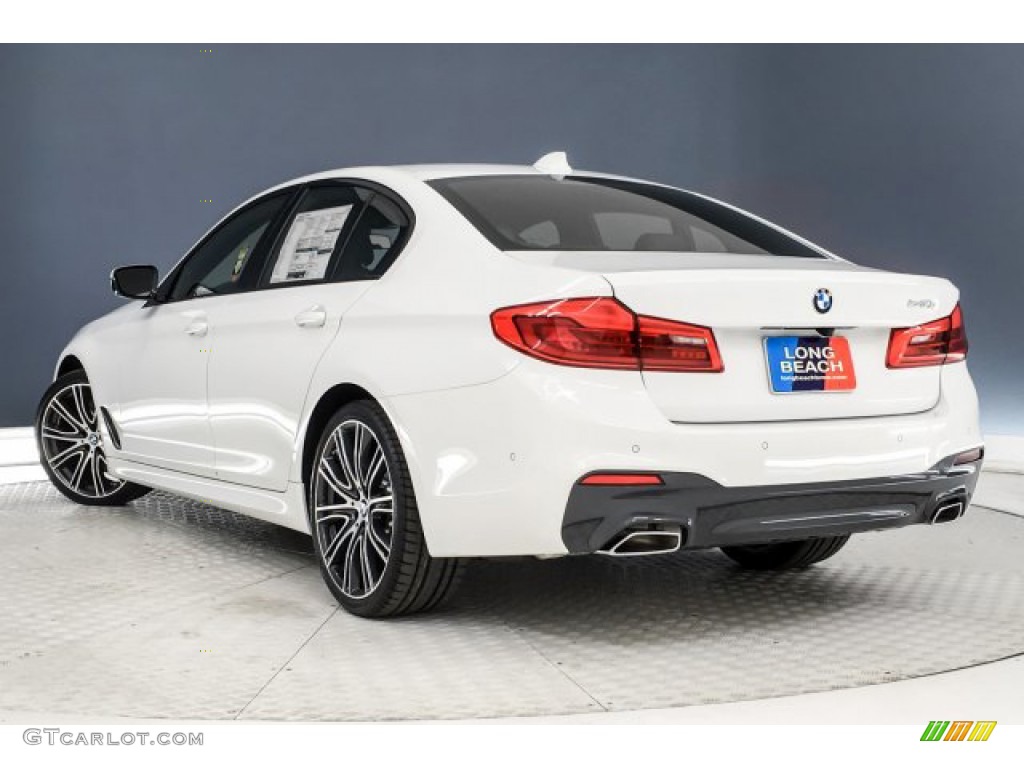 2019 5 Series 540i Sedan - Alpine White / Night Blue photo #2