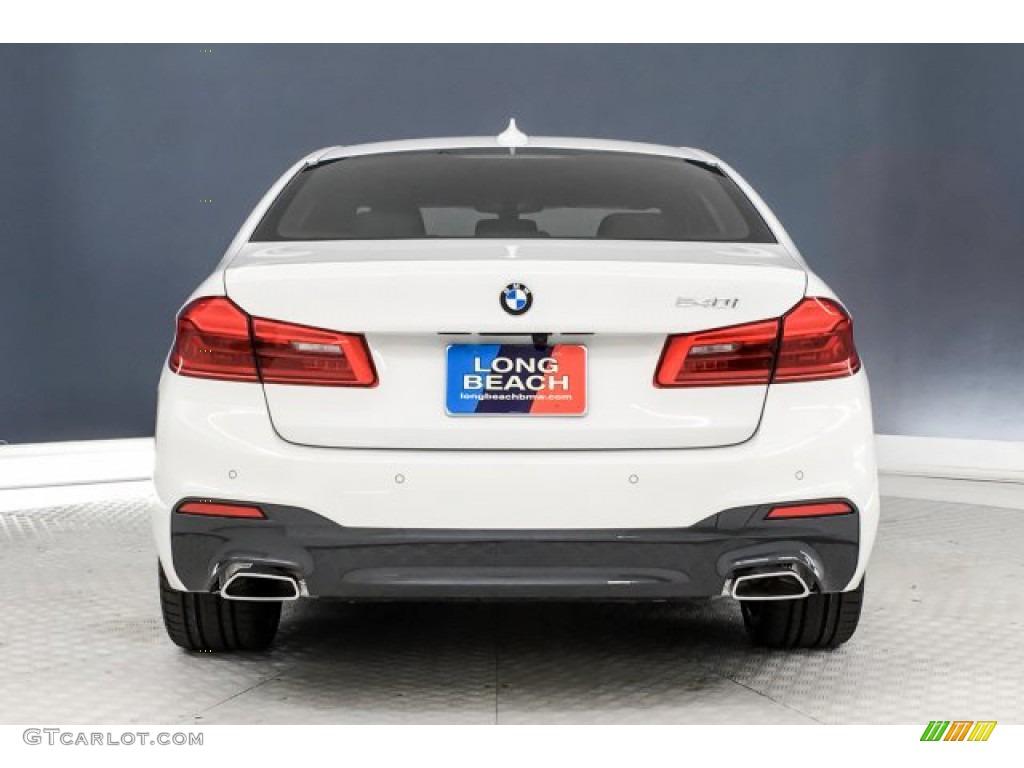 2019 5 Series 540i Sedan - Alpine White / Night Blue photo #3
