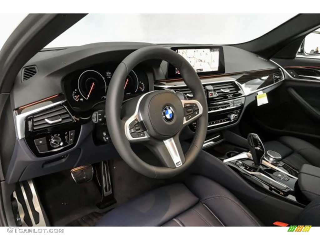2019 5 Series 540i Sedan - Alpine White / Night Blue photo #4
