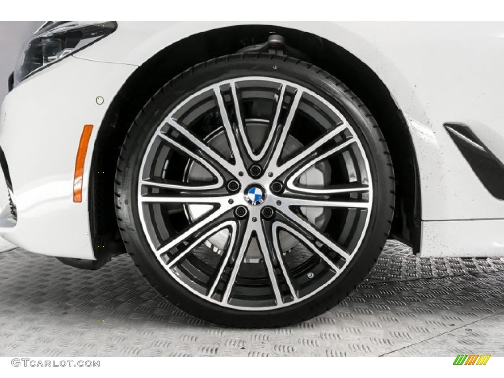 2019 5 Series 540i Sedan - Alpine White / Night Blue photo #9