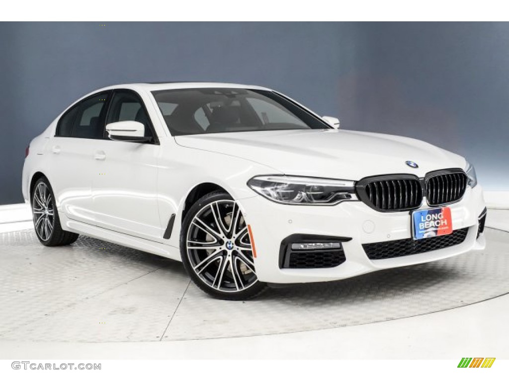 2019 5 Series 540i Sedan - Alpine White / Night Blue photo #12