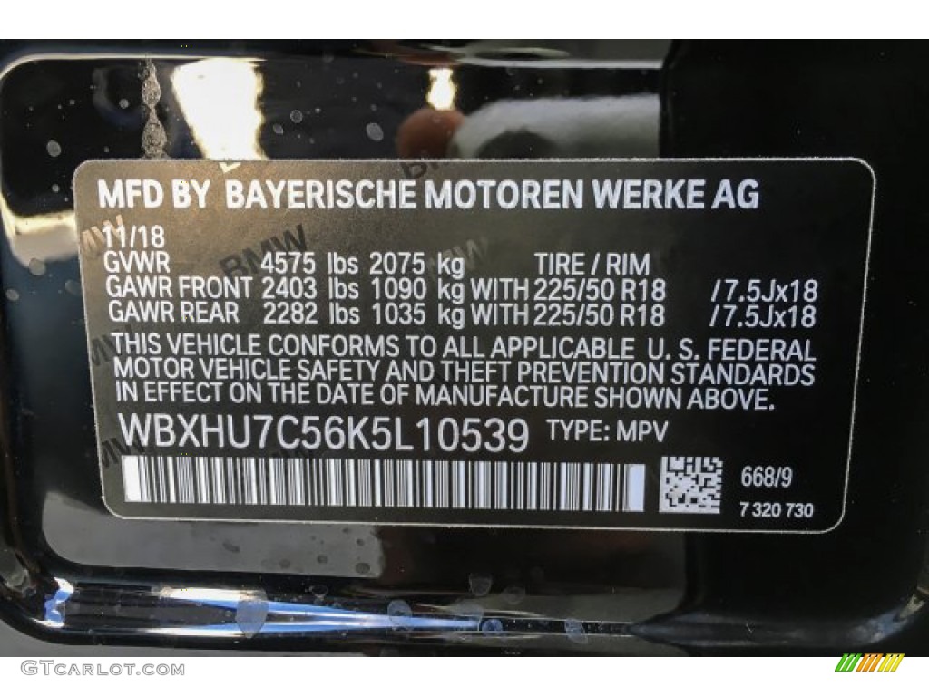 2019 X1 sDrive28i - Jet Black / Black photo #11