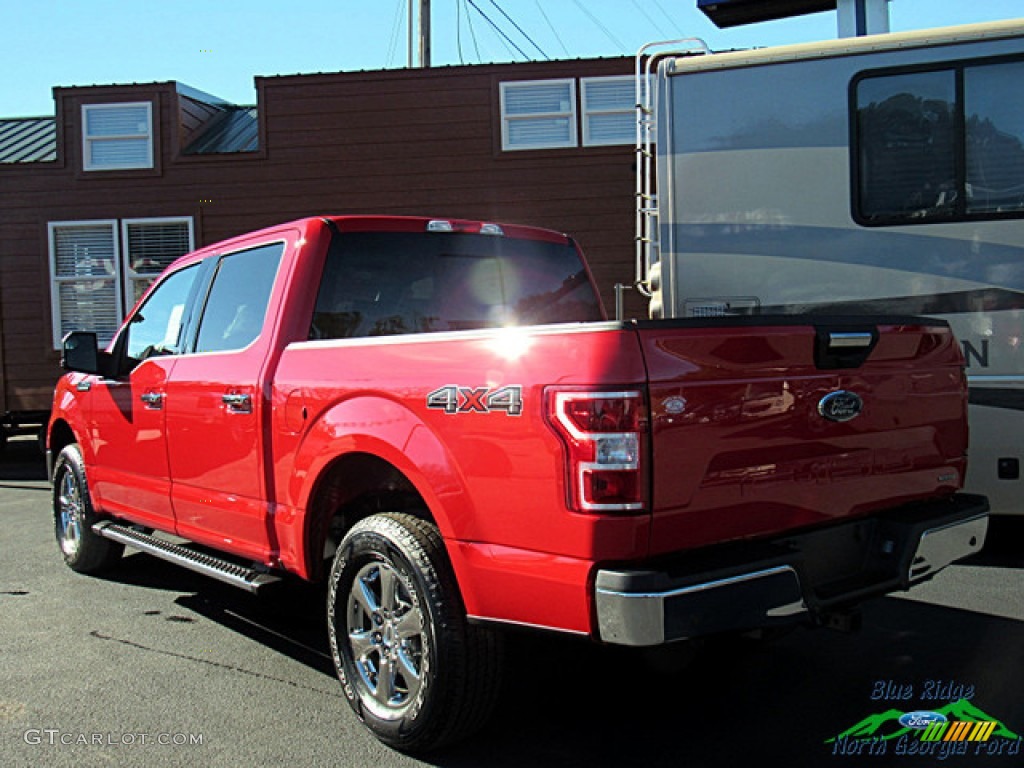 2019 F150 XLT SuperCrew 4x4 - Race Red / Earth Gray photo #3