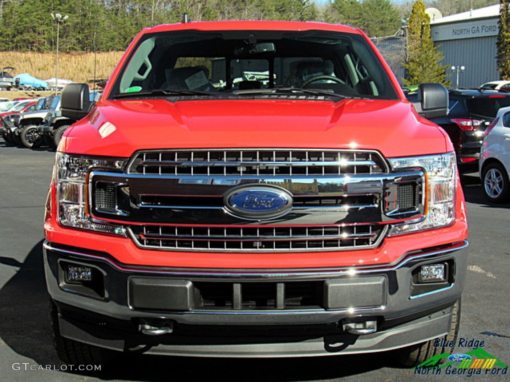 2019 F150 XLT SuperCrew 4x4 - Race Red / Earth Gray photo #8