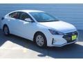 2019 Quartz White Pearl Hyundai Elantra SE  photo #2