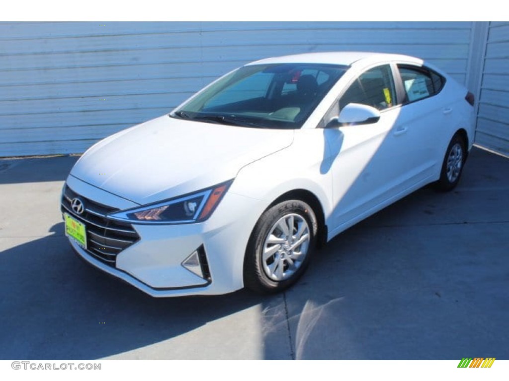 2019 Elantra SE - Quartz White Pearl / Black photo #4