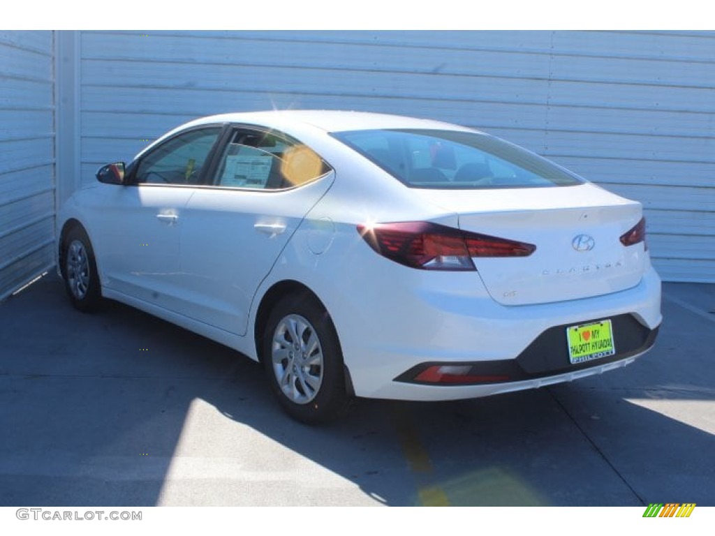 2019 Elantra SE - Quartz White Pearl / Black photo #6