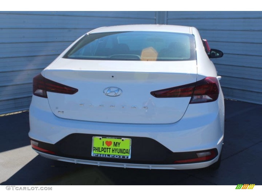 2019 Elantra SE - Quartz White Pearl / Black photo #7