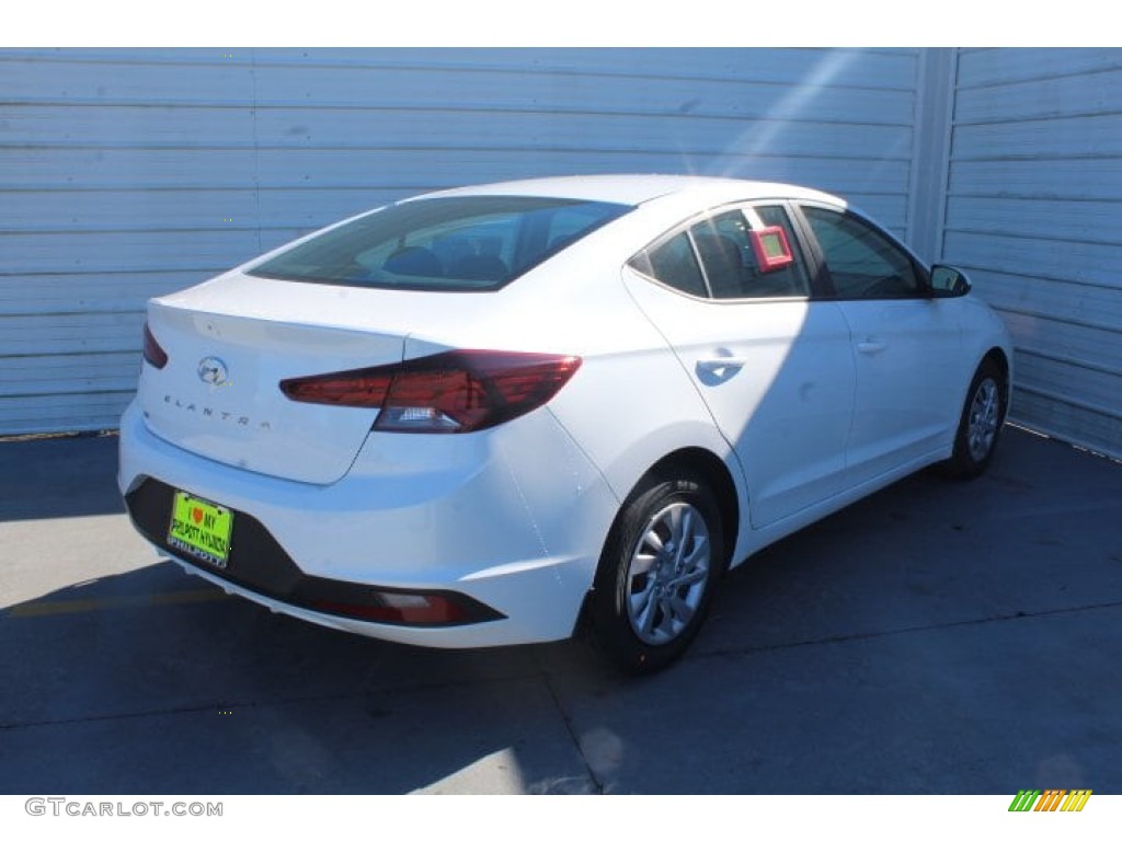 2019 Elantra SE - Quartz White Pearl / Black photo #8