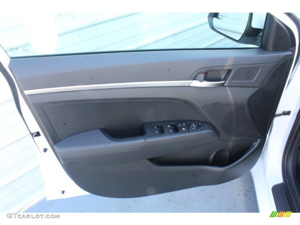 2019 Elantra SE - Quartz White Pearl / Black photo #9