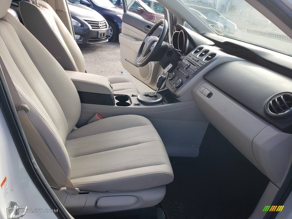 2010 CX-7 i SV - Crystal White Pearl Mica / Black photo #15