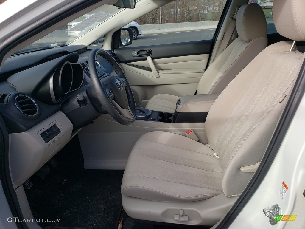 2010 CX-7 i SV - Crystal White Pearl Mica / Black photo #18