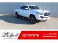 Super White 2019 Toyota Tacoma TRD Sport Double Cab