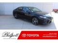 2019 Midnight Black Metallic Toyota Camry SE  photo #1