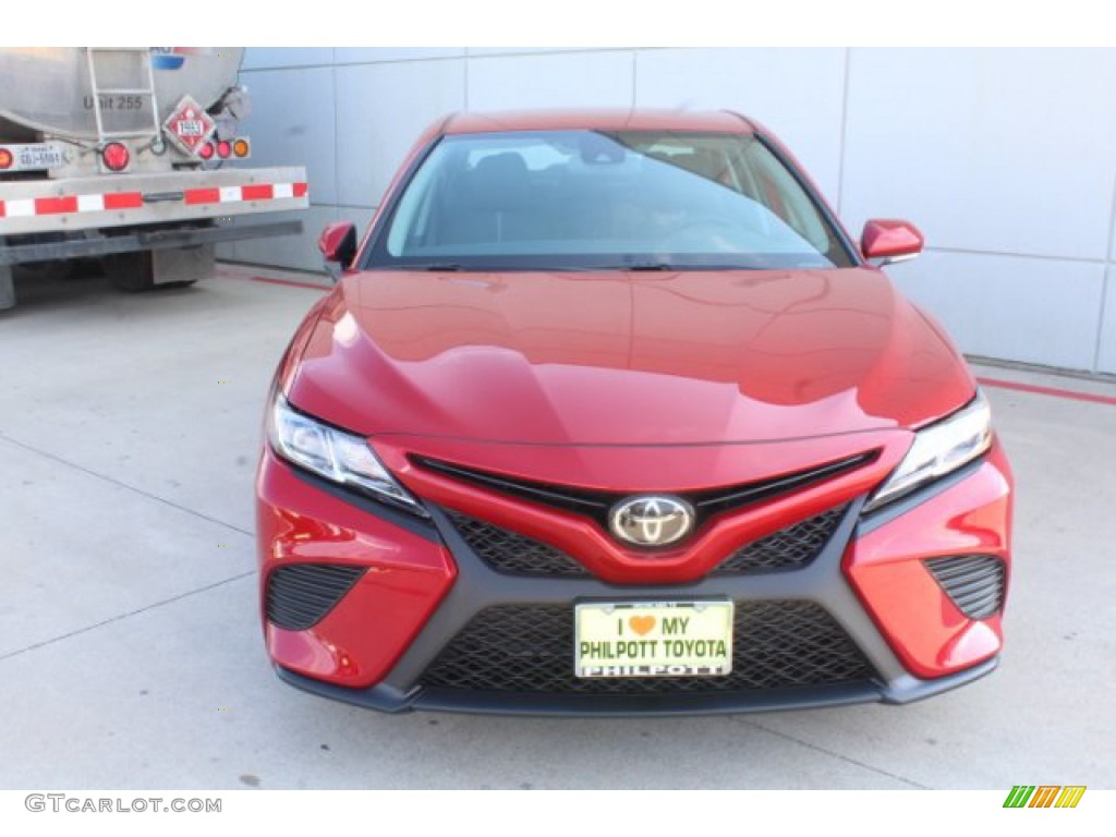 2019 Camry SE - Ruby Flare Pearl / Black photo #3