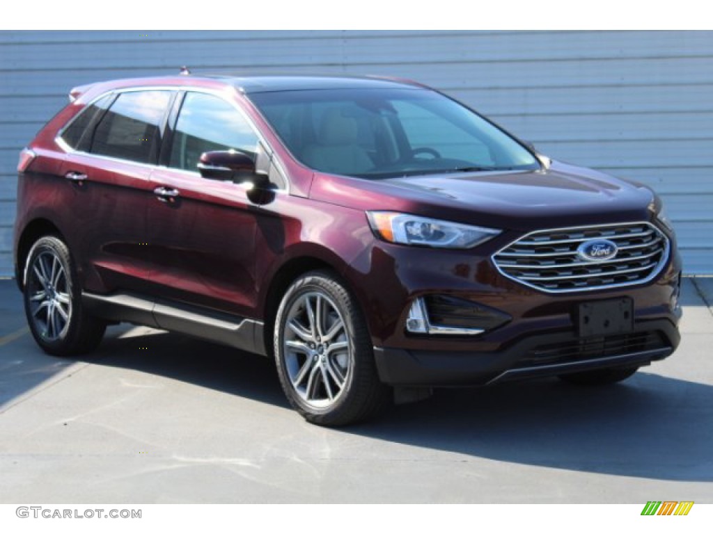 Burgundy Velvet 2019 Ford Edge Titanium Exterior Photo #131424625