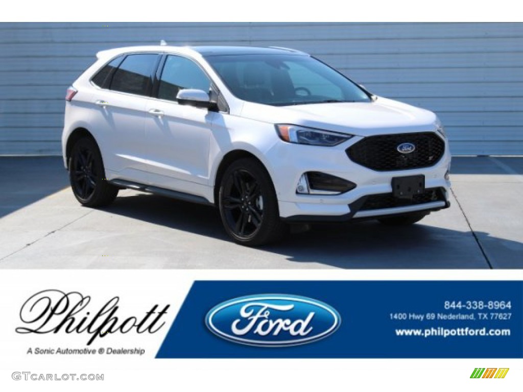2019 White Platinum Ford Edge St Awd 131422932 Gtcarlot