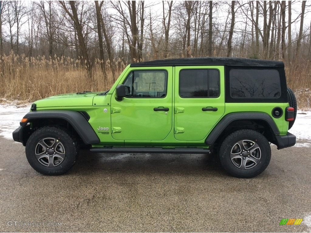 Mojito! 2019 Jeep Wrangler Unlimited Sport 4x4 Exterior Photo #131425726
