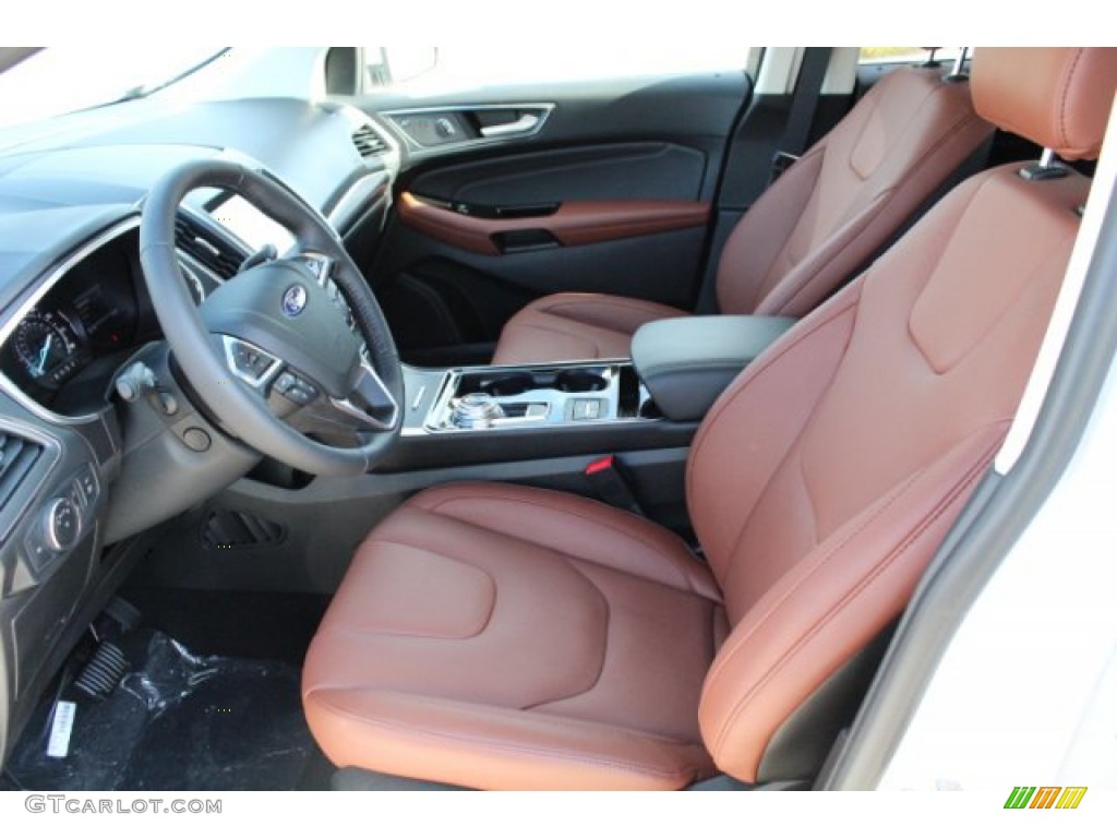 Cognac Interior 2019 Ford Edge Titanium Photo #131426839