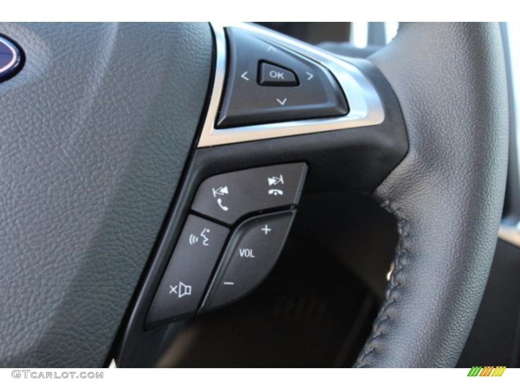 2019 Ford Edge Titanium Cognac Steering Wheel Photo #131426977