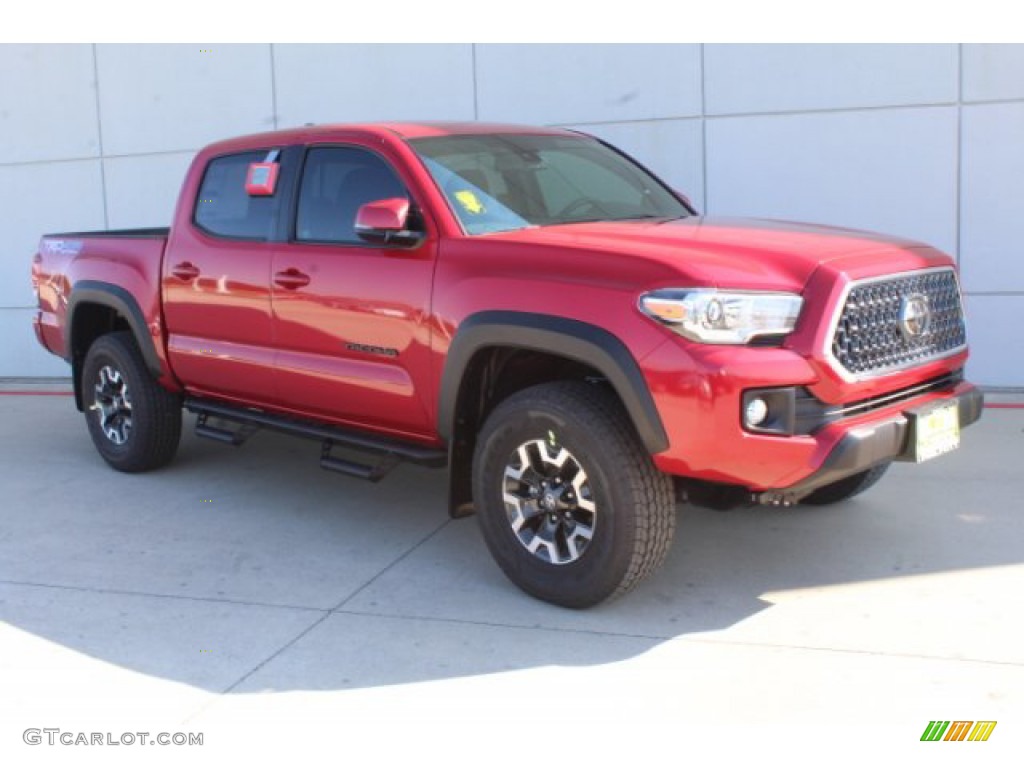 2019 Tacoma TRD Off-Road Double Cab 4x4 - Barcelona Red Metallic / Cement Gray photo #2