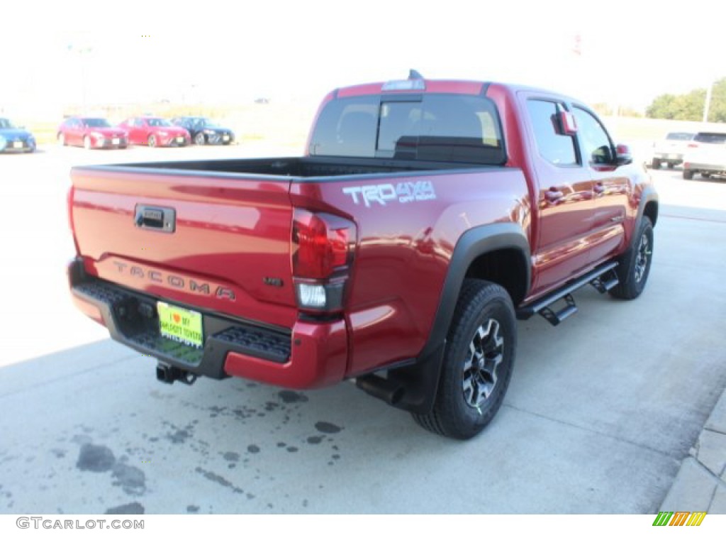 2019 Tacoma TRD Off-Road Double Cab 4x4 - Barcelona Red Metallic / Cement Gray photo #8
