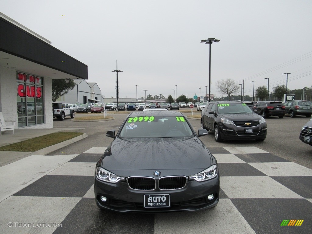 2018 3 Series 320i xDrive Sedan - Mineral Grey Metallic / Black photo #2