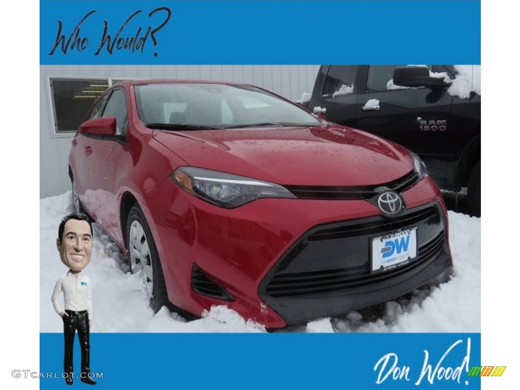 2017 Corolla LE - Barcelona Red Metalic / Black photo #1