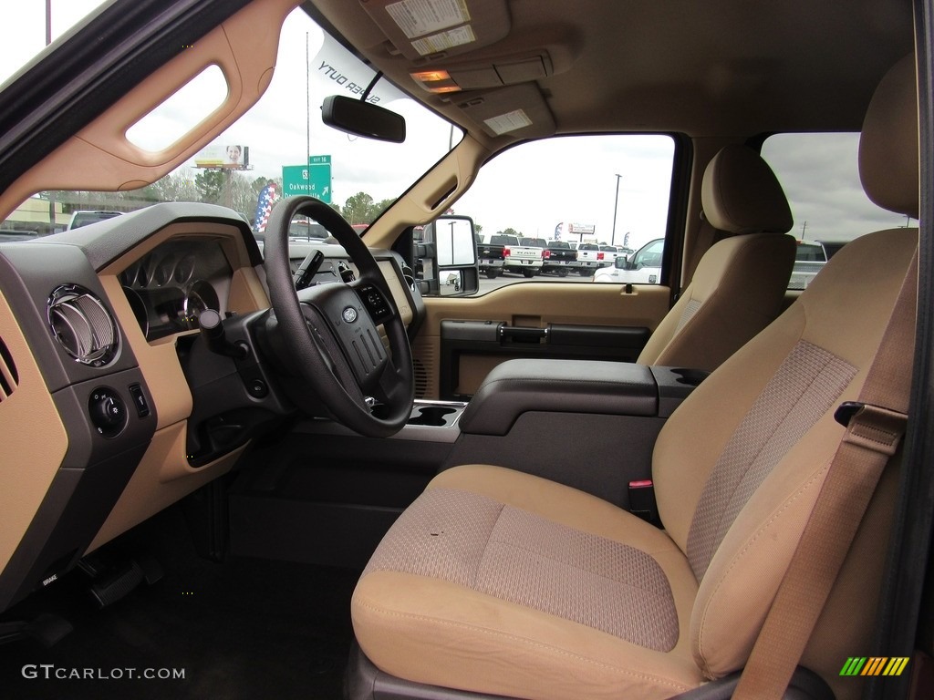 2011 F350 Super Duty XLT Crew Cab 4x4 Dually - Golden Bronze Metallic / Adobe photo #18