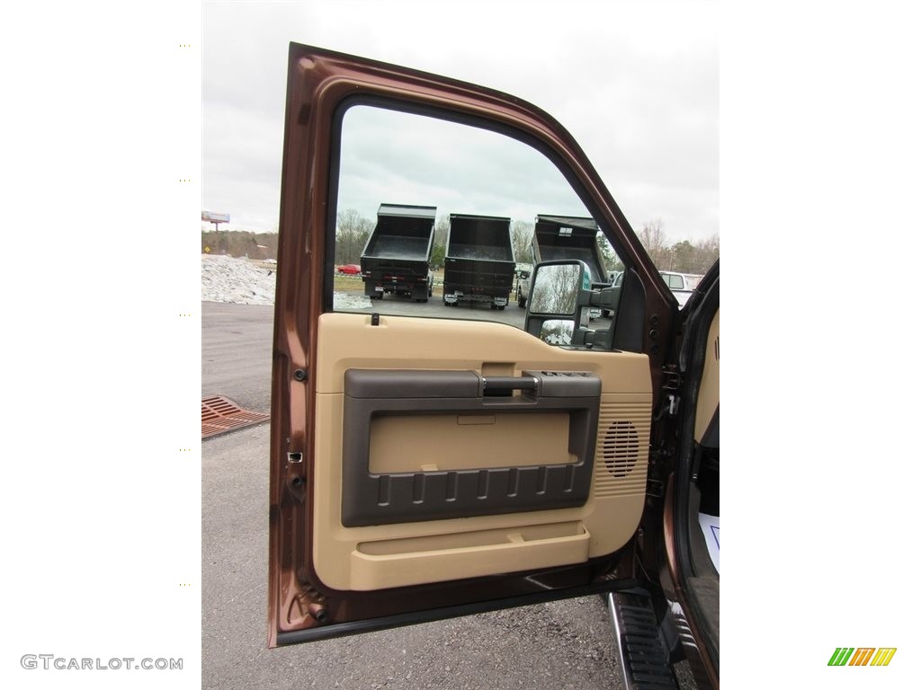 2011 F350 Super Duty XLT Crew Cab 4x4 Dually - Golden Bronze Metallic / Adobe photo #22