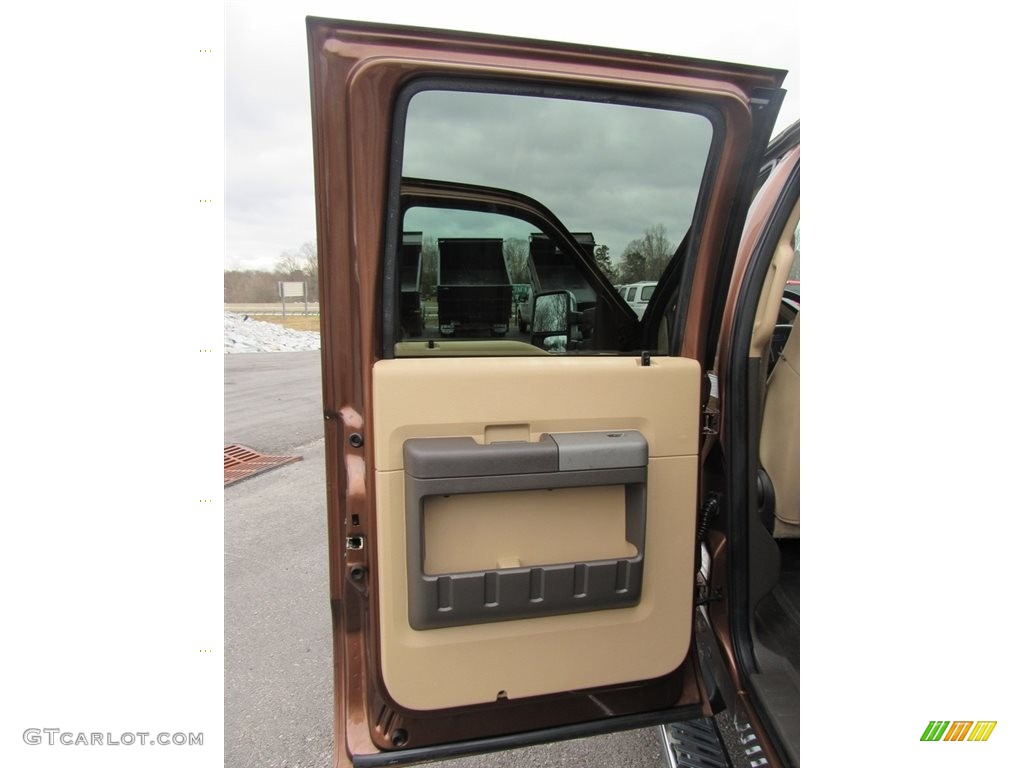 2011 F350 Super Duty XLT Crew Cab 4x4 Dually - Golden Bronze Metallic / Adobe photo #24